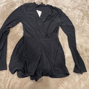 Black misguided romper